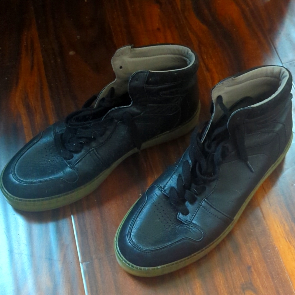 All saints Davian 11 shoes, black leather, lightly used